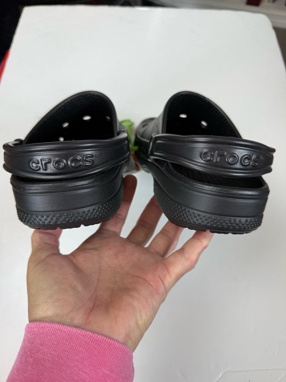 NWT CROCS Baya Black Clogs Size 6m/7w - Picture 6 of 7
